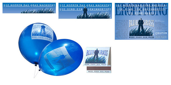 BlueGrass · Anzeige · Giveaways · Kampagne