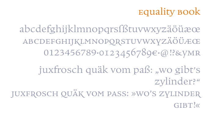 Font Equality Book
