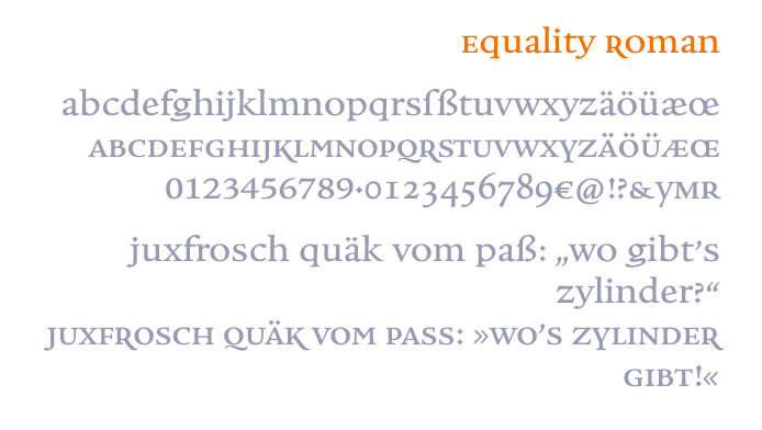 Font Equality Roman
