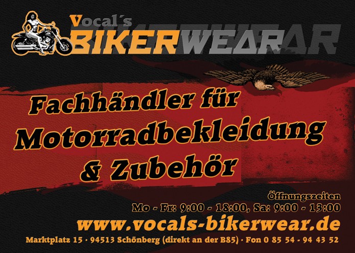 Vocal’s Bikerwear · Flyer