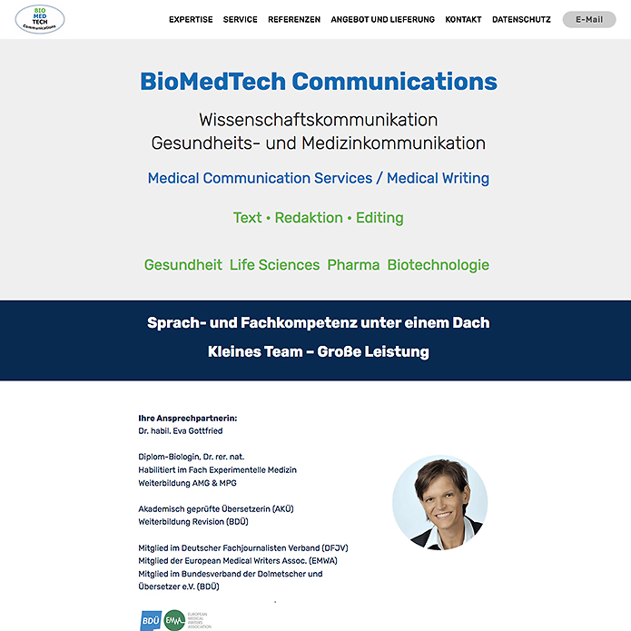 Dr. Gottfried · Übersetzungen · Homepage
